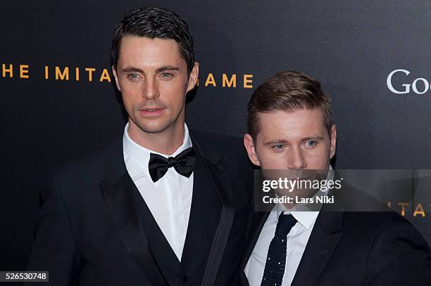 Matthew Goode and Allen Leech attend "The Imitation Game" premiere at the Ziegfeld Theatre in New York City. �� LAN