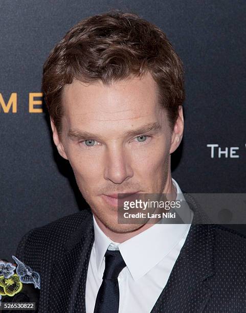 Benedict Cumberbatch attends "The Imitation Game" premiere at the Ziegfeld Theatre in New York City. �� LAN