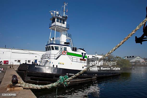 Elizabeth, NJ A Vane Brothers tugboat is docked the company's port in Brooklyn, NY