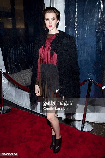 Elettra Rossellini Wiedemann attends "The Imitation Game" premiere at the Ziegfeld Theatre in New York City. �� LAN