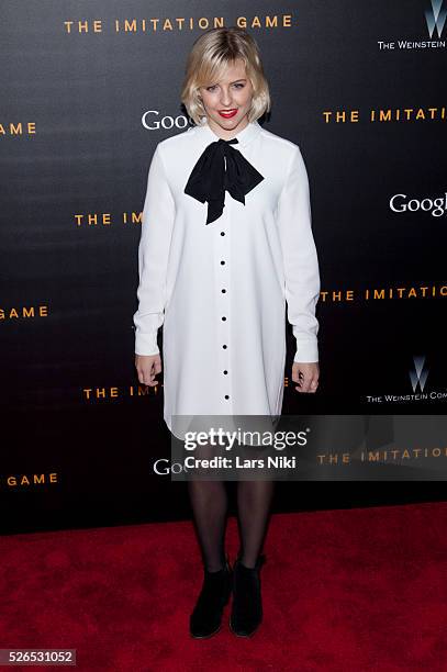 Helene Yorke attends "The Imitation Game" premiere at the Ziegfeld Theatre in New York City. �� LAN