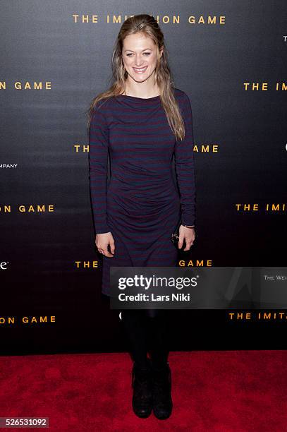 Marin Ireland attends "The Imitation Game" premiere at the Ziegfeld Theatre in New York City. �� LAN
