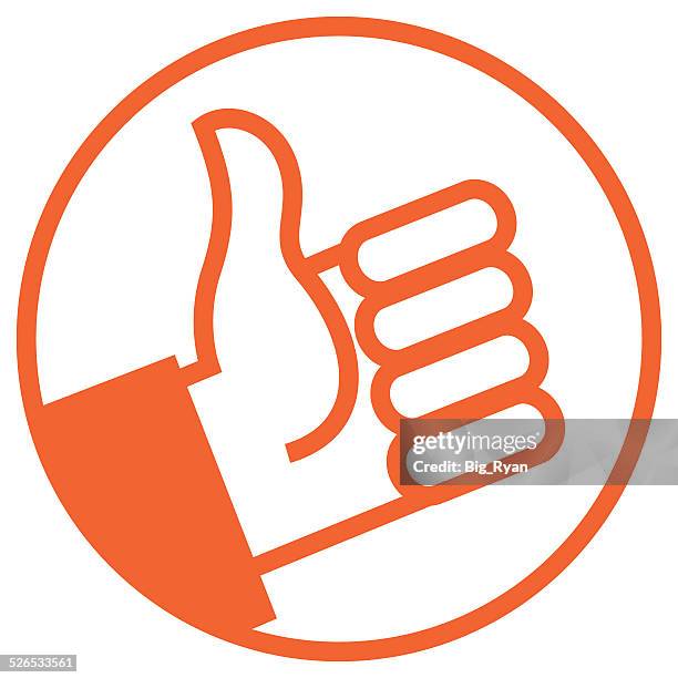 orange thumb - trampen stock-grafiken, -clipart, -cartoons und -symbole