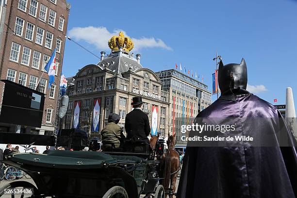 29th April 2013 Amsterdam, Netherlands.Tomorrow Queen Beatrix' abdication takes place, and her son Prince Willem-Alexander will be King of the...