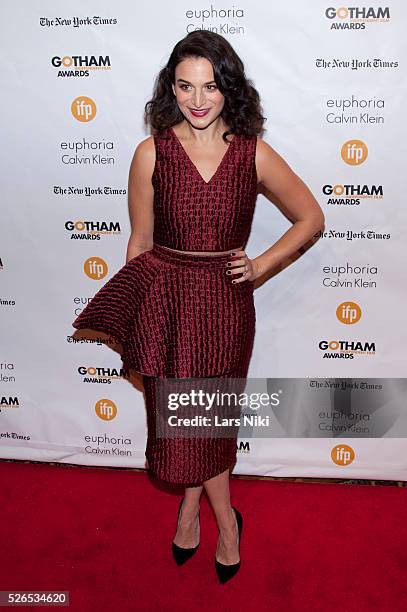 Jenny Slate attends "The 24th Annual Gotham Independent Film Awards" at Cipriani Wall Street in New York City. �� LAN