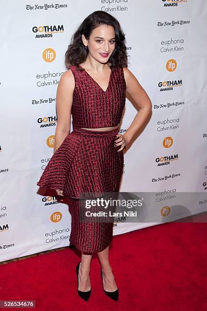 Jenny Slate attends "The 24th Annual Gotham Independent Film Awards" at Cipriani Wall Street in New York City. �� LAN