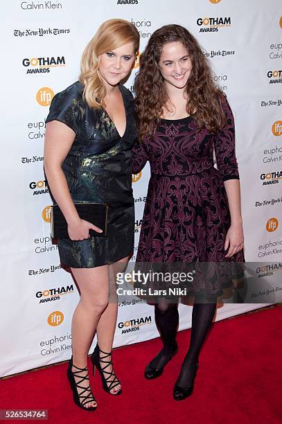 Amy Schumer and Kimberly Schumer attend "The 24th Annual Gotham Independent Film Awards" at Cipriani Wall Street in New York City. �� LAN