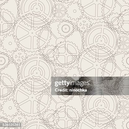 Gears seamless pattern Gears seamless pattern
