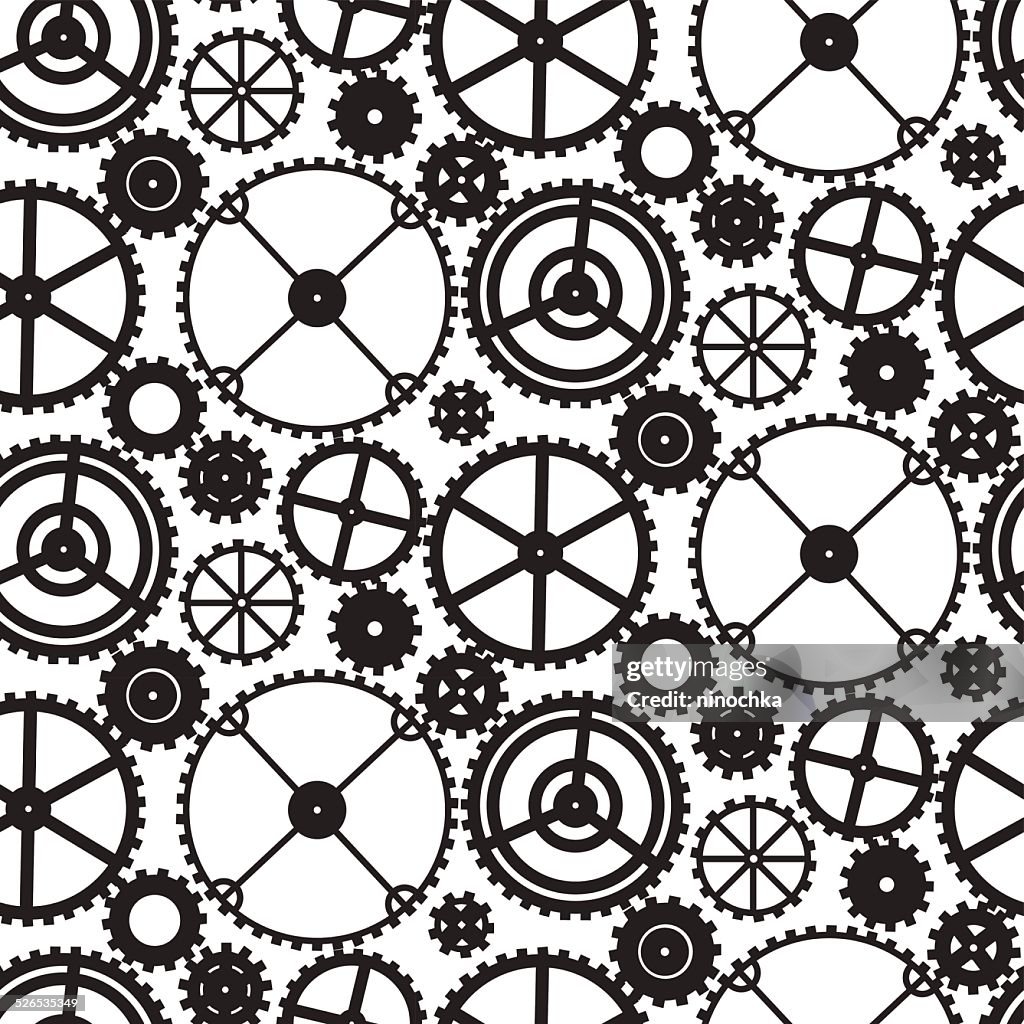 Gears Patchwork Pattern Gears Seamless Pattern High-Res Vector Graphic - Getty Images