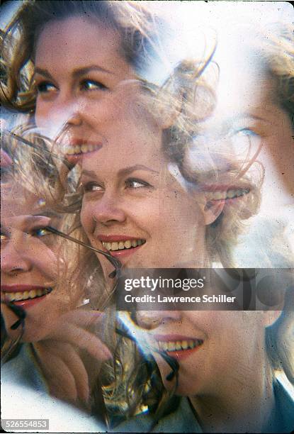 Kaleidoscopic portrait of American actress Elizabeth Montgomery , 1964.