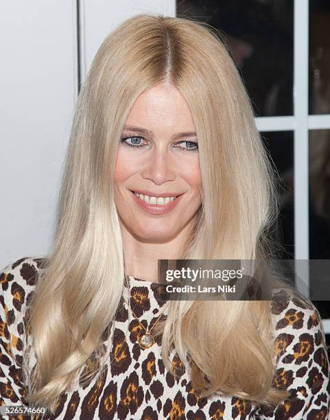 Claudia Schiffer attends "Kingsman: The Secret Service" premiere at the SVA Theatre in New York City. �� LAN