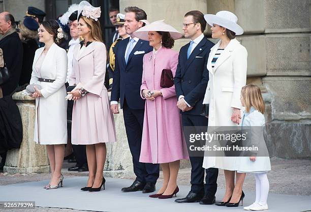 Princess Sofia, Princess Madeleine of Sweden,Christopher O'Neill, Queen Silvia of Sweden, Prince Daniel of Sweden, Crown Princess Victoria of Sweden...