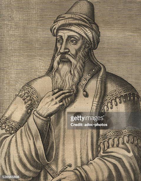 Engraving depicting An-Nasir Salah ad-Din Yusuf ibn Ayyub , commonly known as Salah ad-Din or Saladin, the first sultan of Egypt and Syria, circa...