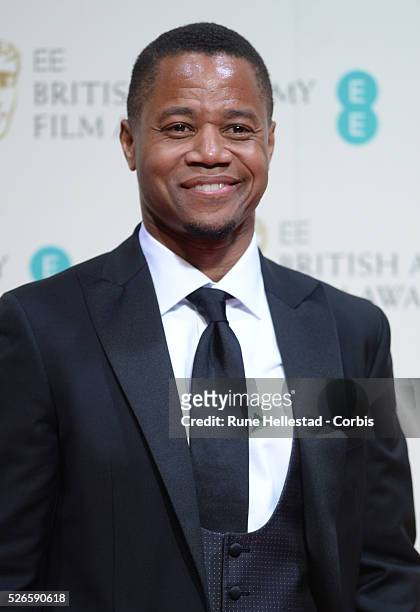 Cuba Gooding Jr. Attends the Winner's Room at the EE British Academy Film Awards at the Royal Opera House.
