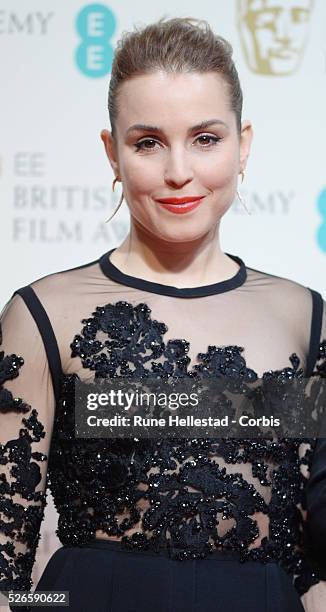 Noomi Rapace attends the Winner's Room at the EE British Academy Film Awards at the Royal Opera House.