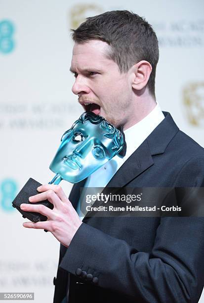 Jack O'Connell attends the Winner's Room at the EE British Academy Film Awards at the Royal Opera House.