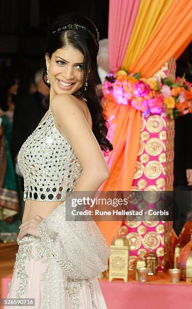 Tina Desai attends the premiere of "The Second Best Exotic Marigold Hotel" at Odeon, Leicester Square.