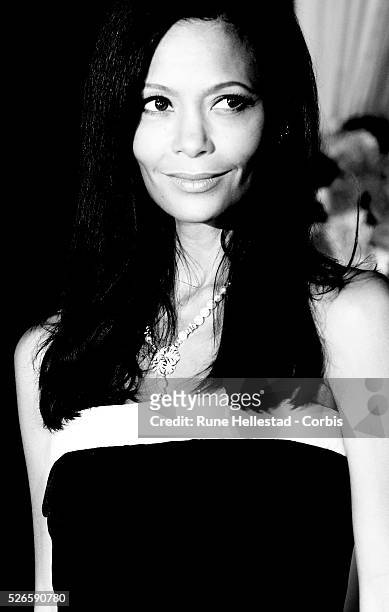 Thandie Newton attends the premiere of "The Second Best Exotic Marigold Hotel" at Odeon, Leicester Square.