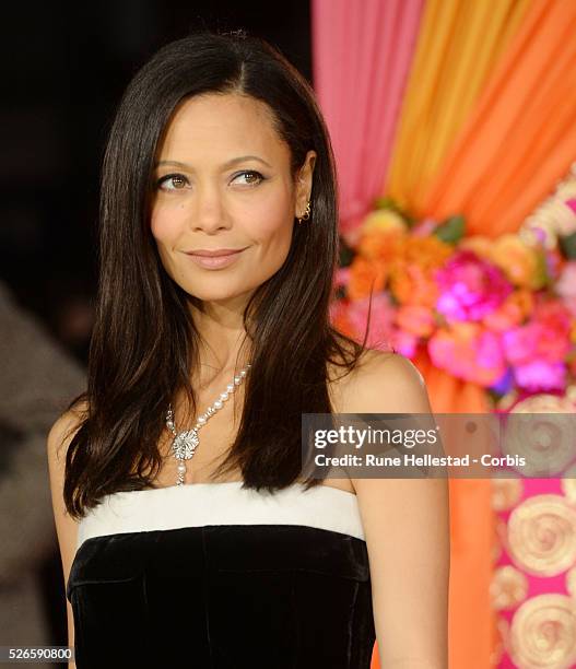 Thandie Newton attends the premiere of "The Second Best Exotic Marigold Hotel" at Odeon, Leicester Square.