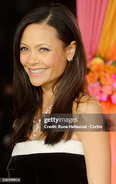 Thandie Newton attends the premiere of "The Second Best Exotic Marigold Hotel" at Odeon, Leicester Square.