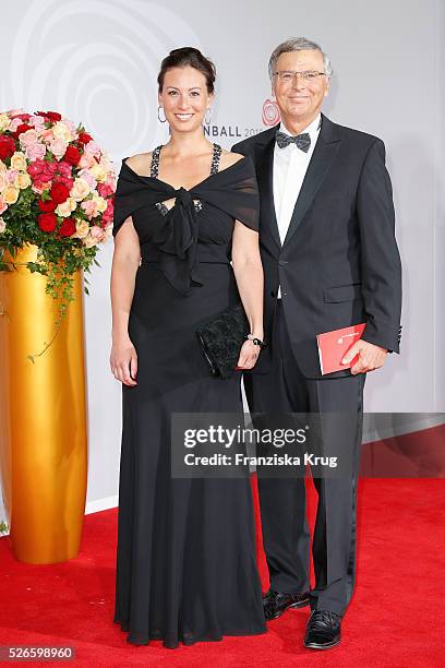 Caroline Bosbach and Wolfgang Bosbach attend the Rosenball 2016 on April 30 in Berlin, Germany.