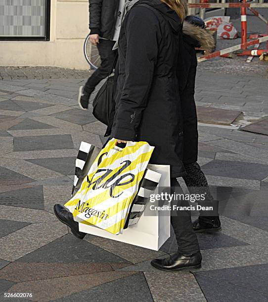 Kastrup /Denmark- 27 December 2013 _Today in Denmark call exchange return christmas presents and sale day after christmas celebration consumer with...