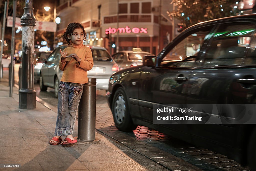 Syrian refugee street children in Lebanon
