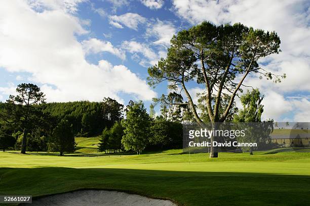 The 18th hole on the Wairakei International Golf Course, on January 11 in Taupo, New Zealand.