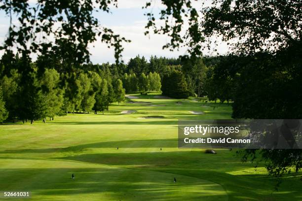 The par 5, 1st hole on the Wairakei International Golf Course, on January 11 in Taupo, New Zealand.