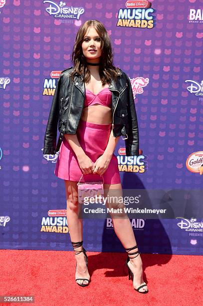 Actress Kelli Berglund attends the 2016 Radio Disney Music Awards at Microsoft Theater on April 30, 2016 in Los Angeles, California.