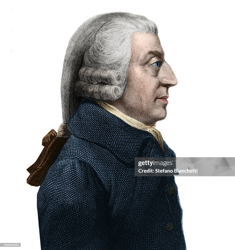 Adam Simit Portrait of Adam Smith Scottish philosopher and economics pioneer News ...