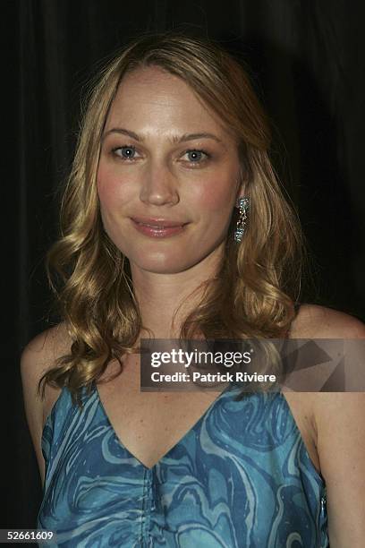 Actress Sarah Wynter attends the third ASTRA Awards at Wharf 8, Walsh Bay on April 20, 2005 in Sydney, Australia. The ASTRA Awards recognise the...