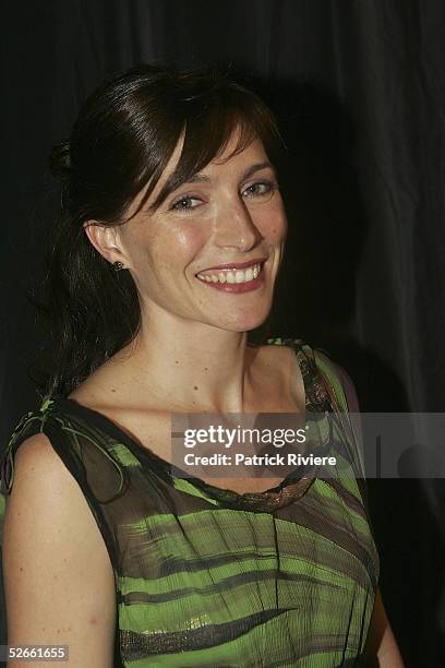 Actress Claudia Karvan attends the third ASTRA Awards at Wharf 8, Walsh Bay April 20, 2005 in Sydney, Australia. The ASTRA Awards recognise the...