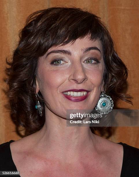 Emily Riedel attends the "Klondike" series premiere at the Best Buy Theater in New York City. �� LAN