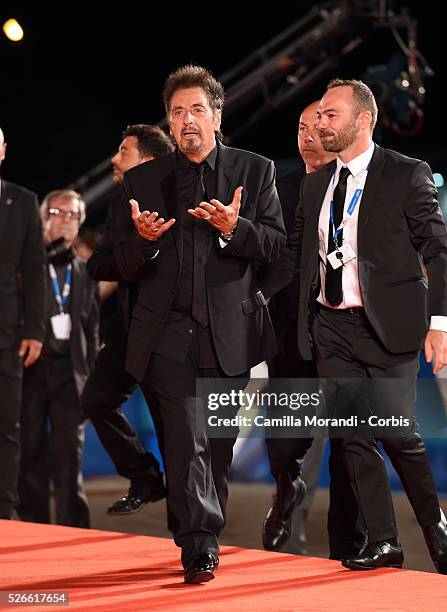 Al Pacino during the 71 Venice Film Festival premiere of the film The Humbling
