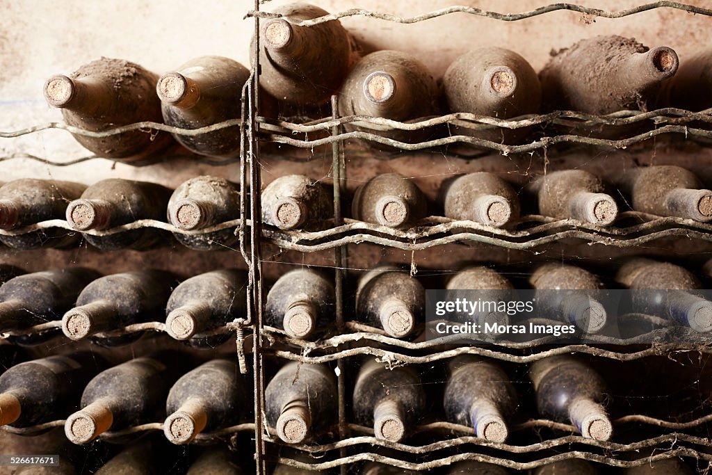 Old wine bottles