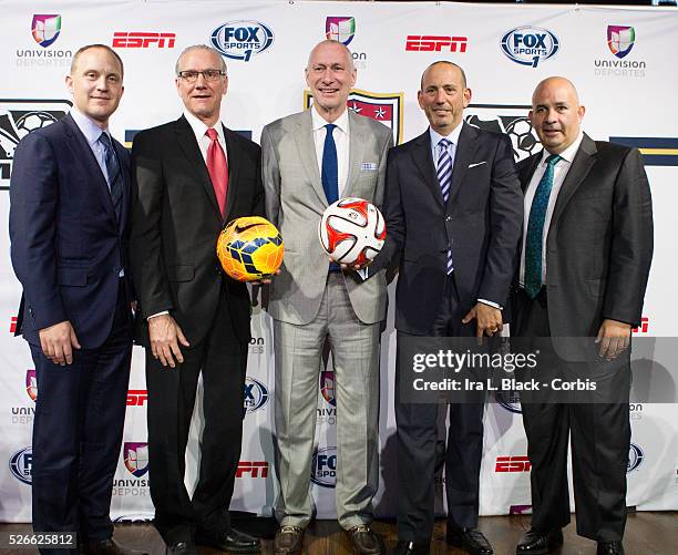 Don Garber MLS Commissioner, Dan Flynn, U.S. Soccer CEO/General Secretary, John Skipper, Inc. President and Disney Media Co-Chairman, Eric Shanks,...