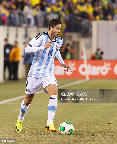 Argentina National Team player Ricardo Alvarez during the Gillette International Soccer Series match between Argentina and Ecuador. The match ended...