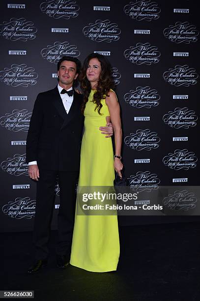 Carlo Noseda and Giada Tronchetti Provera attend the Pirelli Calendar 50th Anniversary event on November 21, 2013 in Milan, Italy