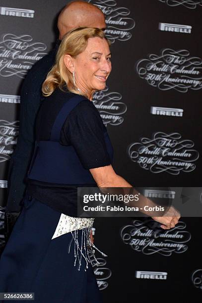 Miuccia Prada attends the Pirelli Calendar 50th Anniversary event on November 21, 2013 in Milan, Italy