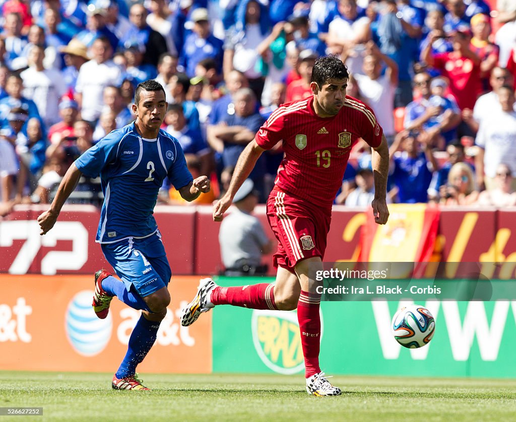 2014, Soccer, International Friendly Match between Spain National Team and El Salvador. Spain wins