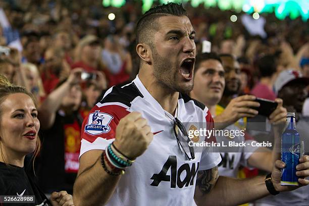 Manchester United fan during Soccer, 2014 Guinness International Champions Cup Match between Manchester United and Inter Milan on July 29, 2014 at...