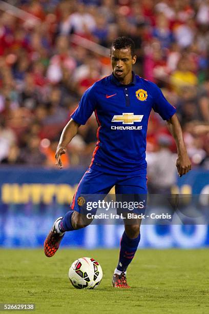 Manchester Untied player Nani during Soccer, 2014 Guinness International Champions Cup Match between Manchester United and Inter Milan on July 29,...