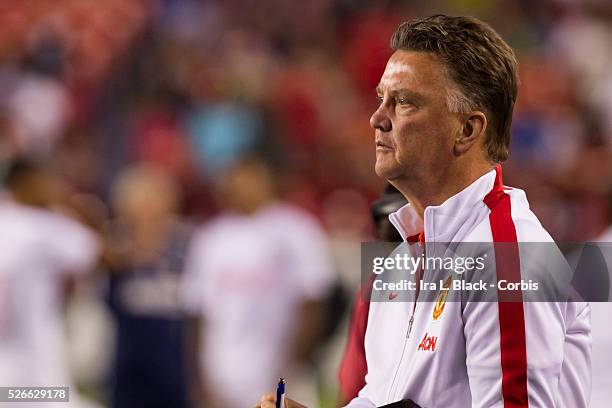 Manchester United Head Coach Louis van Gaal during Soccer, 2014 Guinness International Champions Cup Match between Manchester United and Inter Milan...