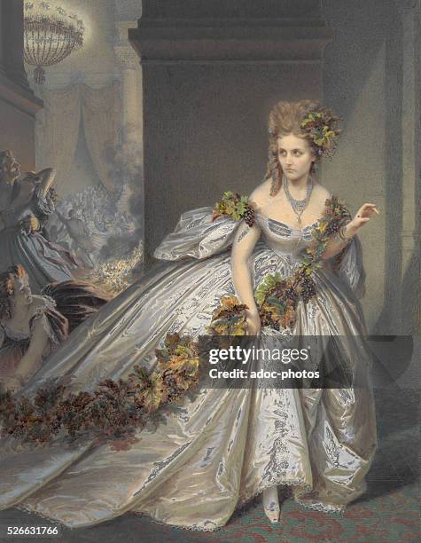 Virginia Oldoini, Countess Verasis de Castiglione . "La Frayeur". Hand colored photograph. Ca. 1865.
