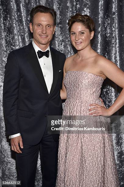 Actor Tony Goldwyn and Jane Musky attend the Yahoo News/ABC News White House Correspondents' Dinner Pre-Party at Washington Hilton on April 30, 2016...