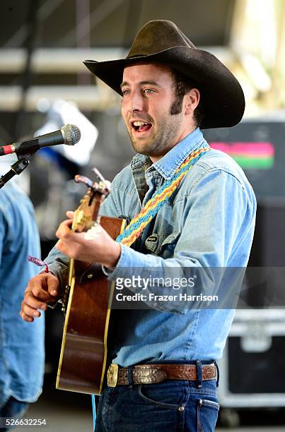 Musician Luke Bell performs onstage during 2016 Stagecoach California's Country Music Festival at Empire Polo Club on April 30, 2016 in Indio,...