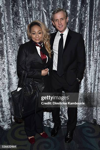 Raven-Symon�� and Dan Abrams attend the Yahoo News/ABC News White House Correspondents' Dinner Pre-Party at Washington Hilton on April 30, 2016 in...