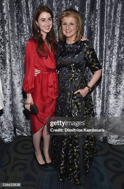 Isabella Huffington and Arianna Huffington attend the Yahoo News/ABC News White House Correspondents' Dinner Pre-Party at Washington Hilton on April...