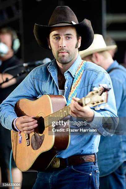 Musician Luke Bell performs onstage during 2016 Stagecoach California's Country Music Festival at Empire Polo Club on April 30, 2016 in Indio,...